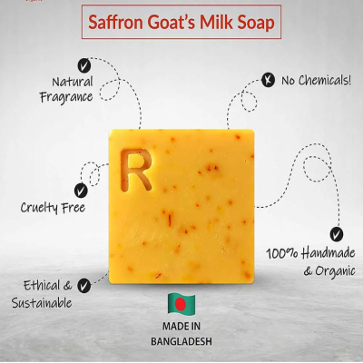 Saffron Goat Milk Soap 100 Gm